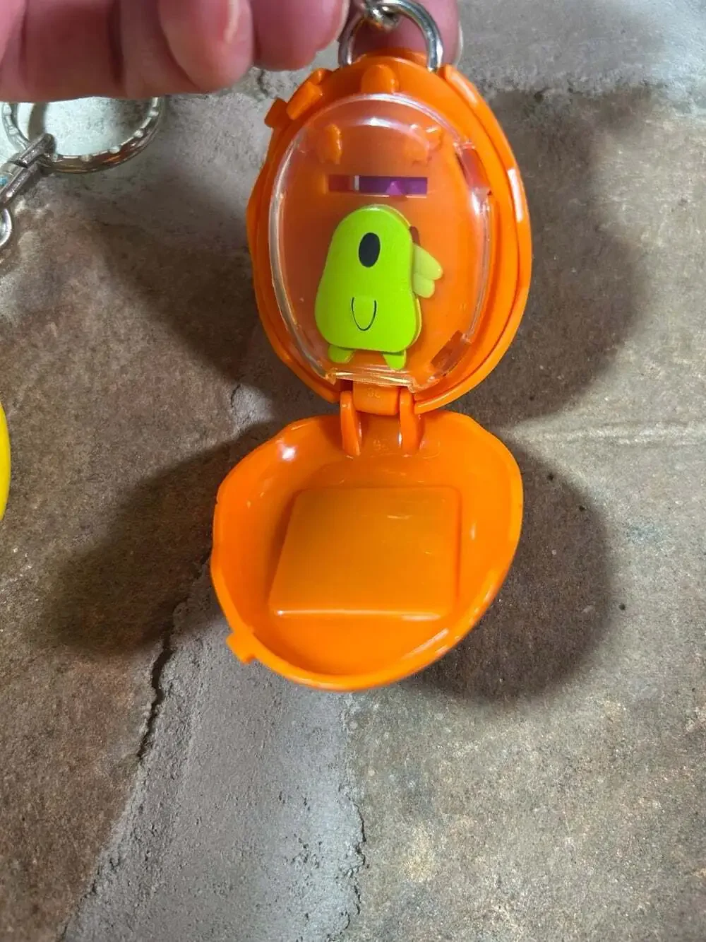McDonalds Tamagotchi Keychains Orange and Yellow